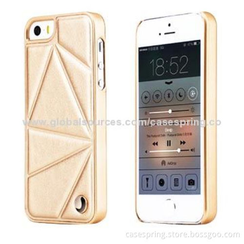PU leather cases for iPhone 5S, heat press with high frequency, high-quality PU leather